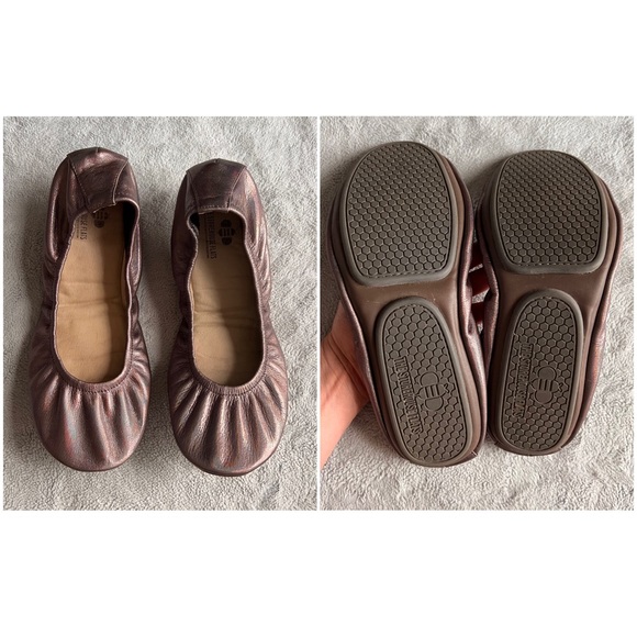 The Storehouse Flats Geaux Gunmetal Rainbow Sparkly Leather Ballet Flat Sz 11 - Picture 3 of 12